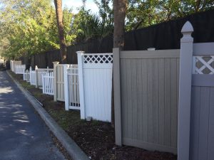 fence types on road