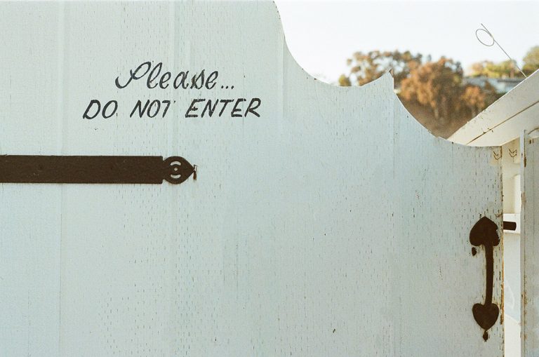do not enter slogan