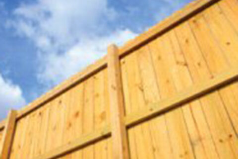 sky and wooden gate
